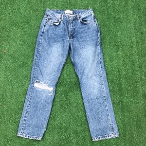 Reformation sashta destroyed jean 26”